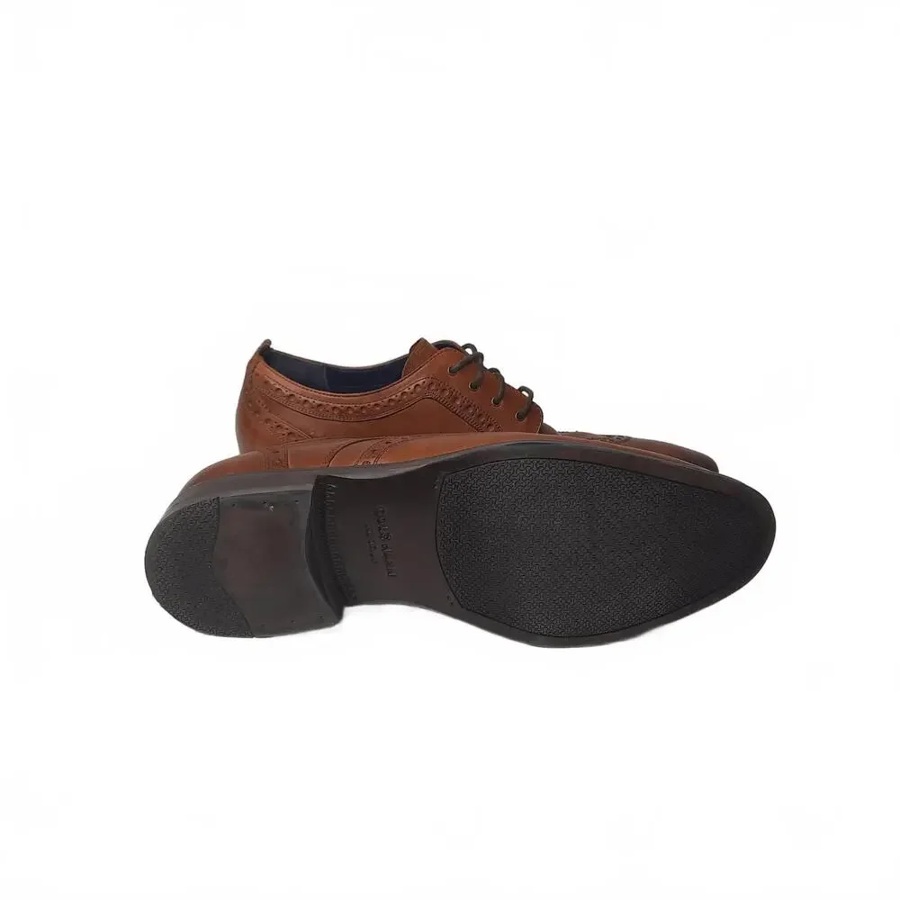 Cole Haan Men's Brown Leather Wingtip Oxfords Size 8.5 M‎